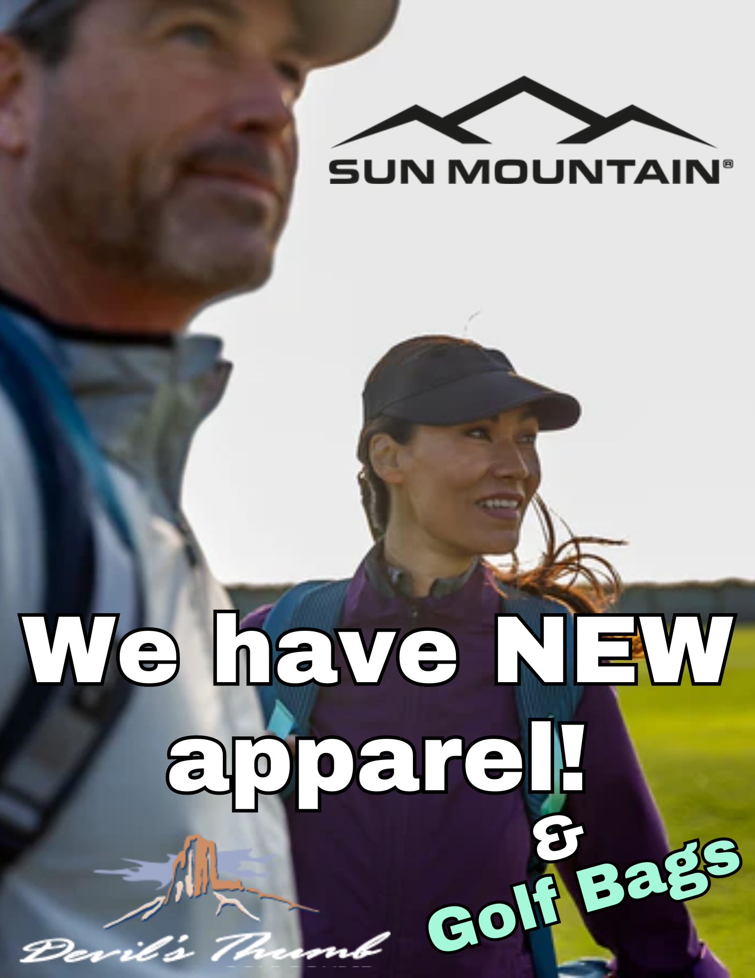 New Mens Womens Apparel from Sun Mountain at Devils Thumb 1